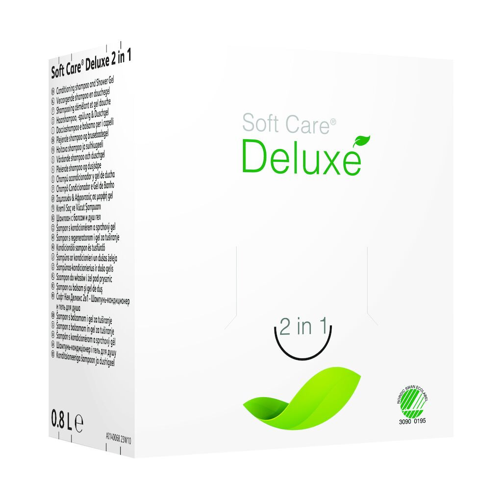 Soft Care Deluxe 2 in 1 hius- ja vartalonpesuneste 800 ml