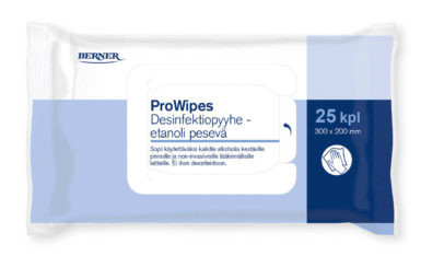 ProWipes Desinfektiopyyhe – etanoli pesevä 25kpl