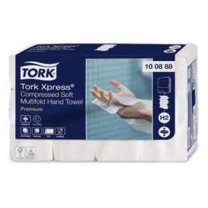 Tork H2 Xpress® Compressed Soft Multifold käsipyyhe 2-krs valkoinen